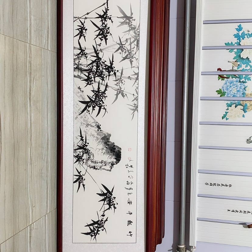 【闪购商品】国画书画作品带框165×50