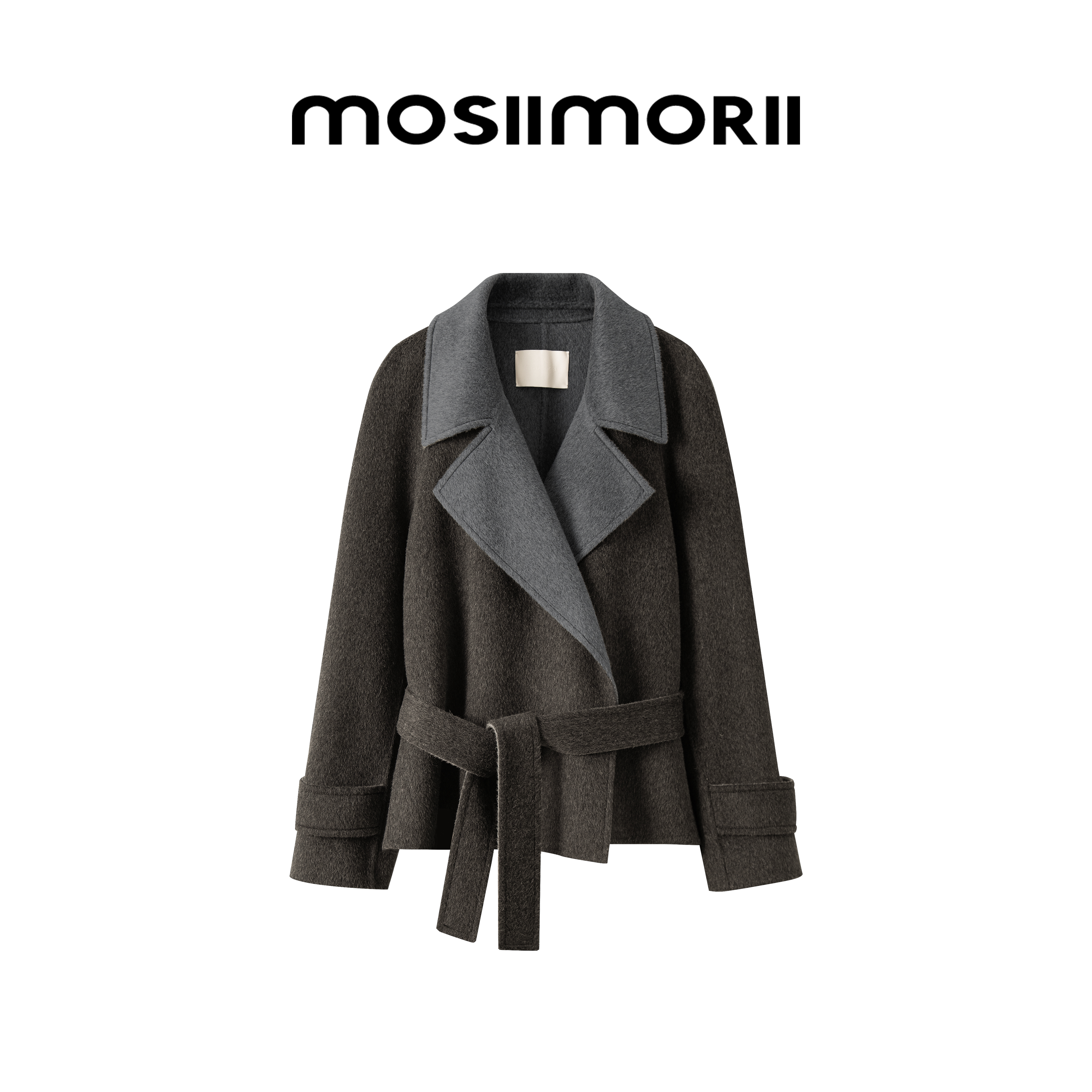 MOSIIMORII【诺曼德】经典怀旧风时尚显瘦高端短款箱型毛呢外套大衣