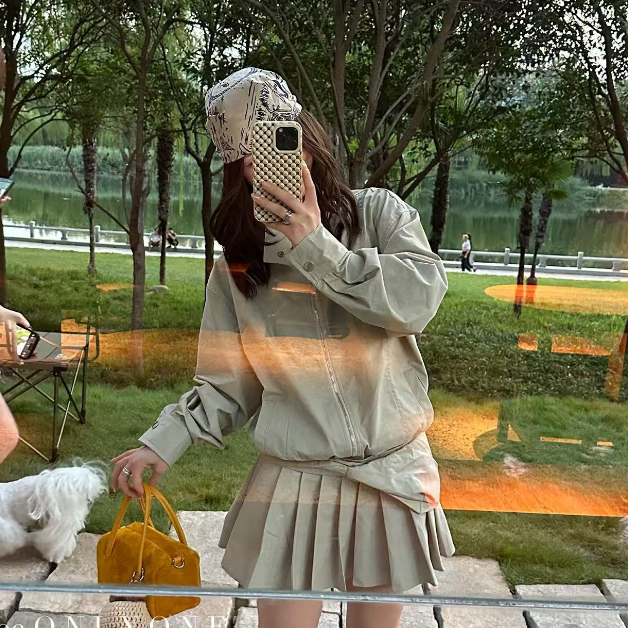 防紫外线短款宽松型青年防晒服城市户外慵懒风机能风
