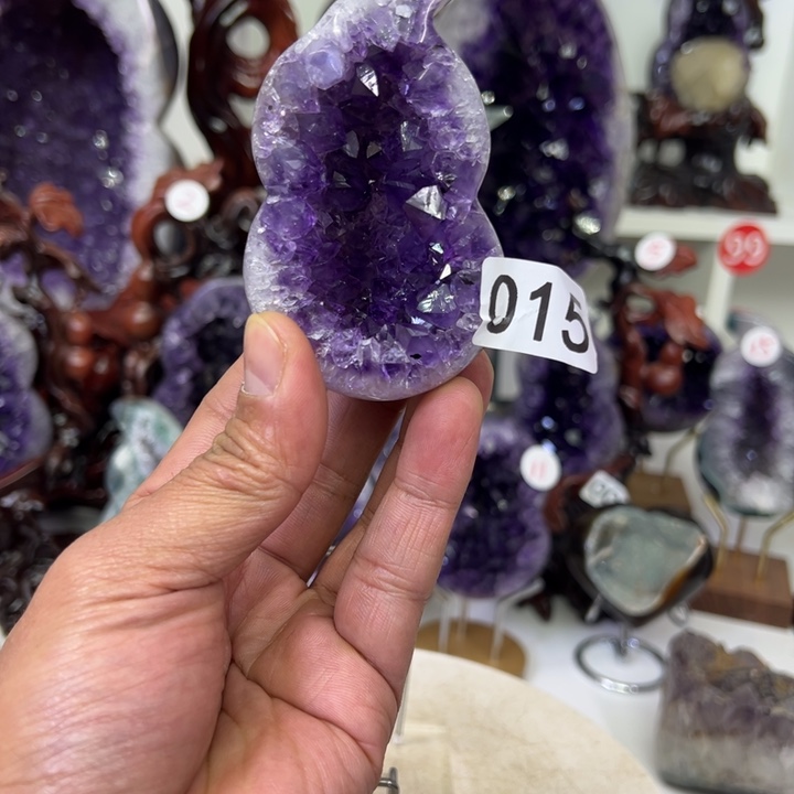 紫晶银S925镶嵌大型摆件（非配饰）