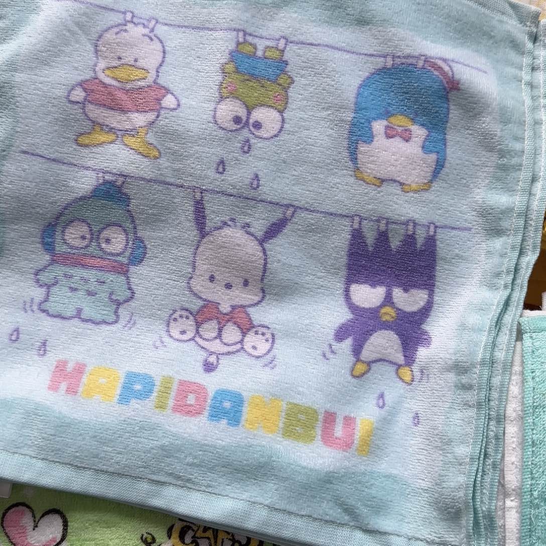 可爱的纯棉的方巾一个