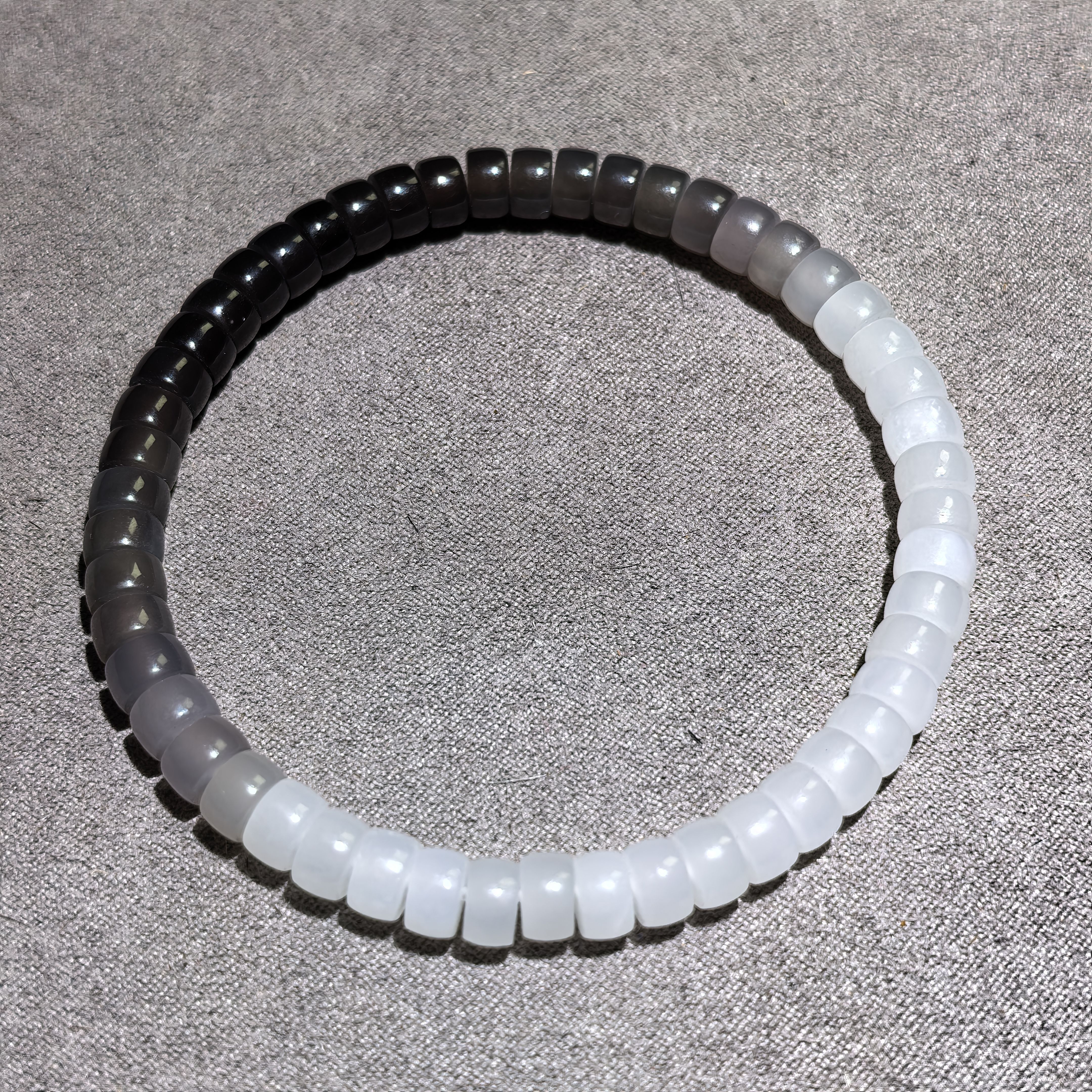 直切渐变老型珠手串单圈精致细腻卡6*3mm