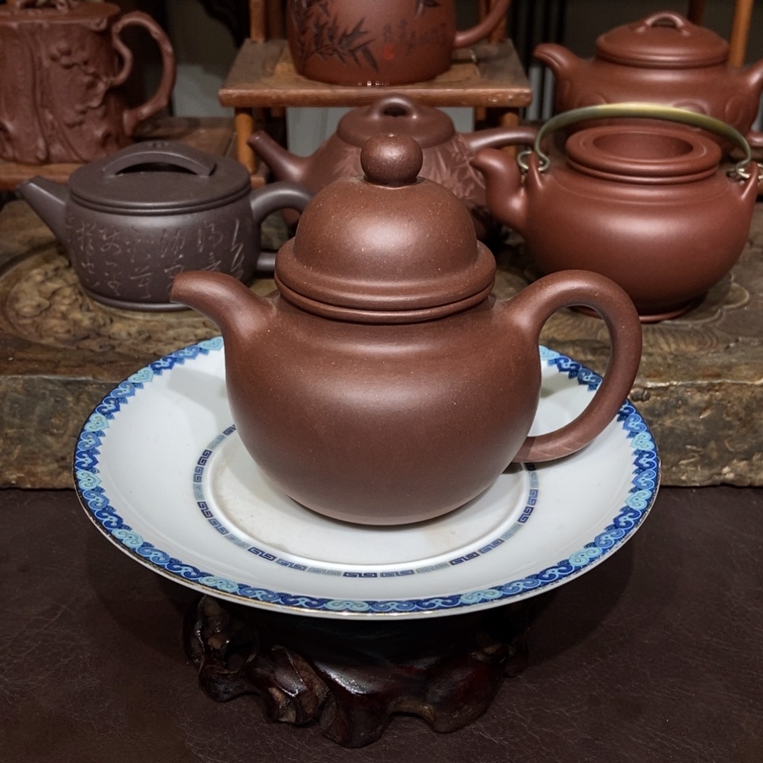茶壶紫砂底槽清微瑕老母亲制作容量240