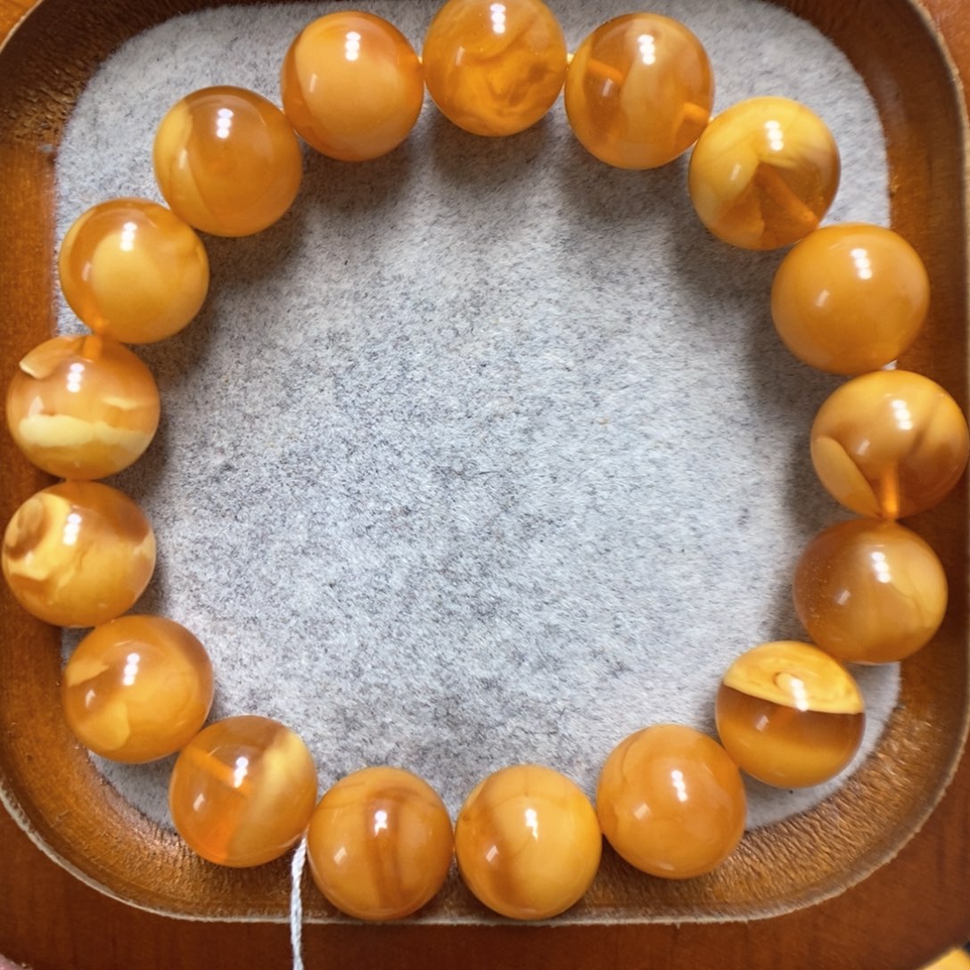 蜜蜡手串未镶嵌蜜蜡