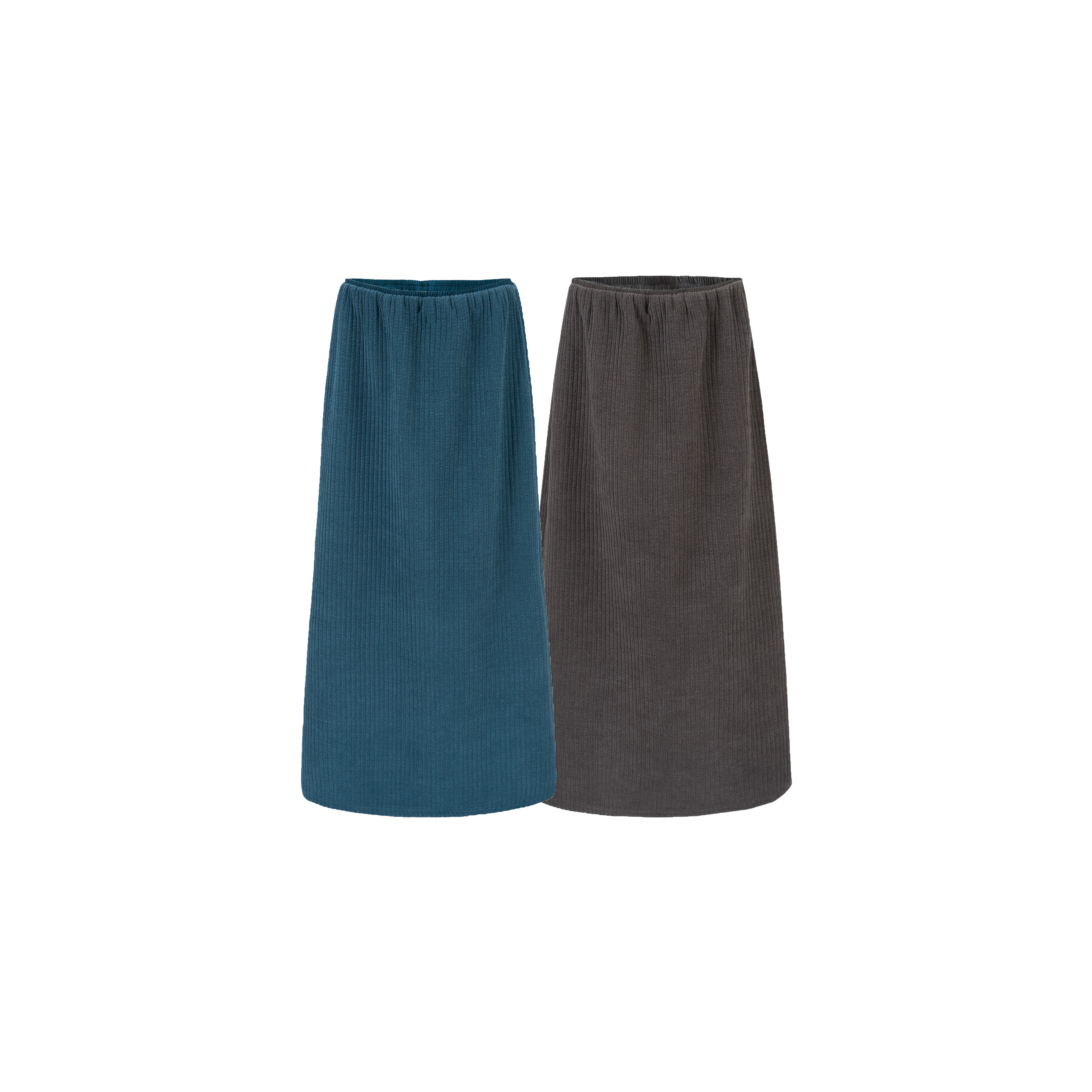 【后海】3559冬季新款加绒质感复古柔软触感竖纹灯芯绒半身裙CY