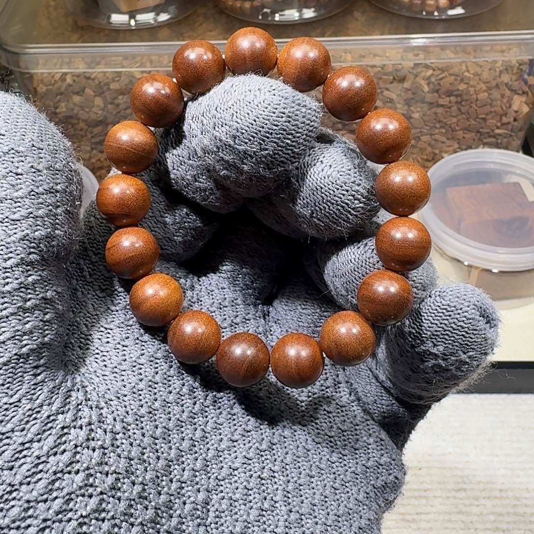 檀香木手串/手链奶甜药香1.2横纹黑肉