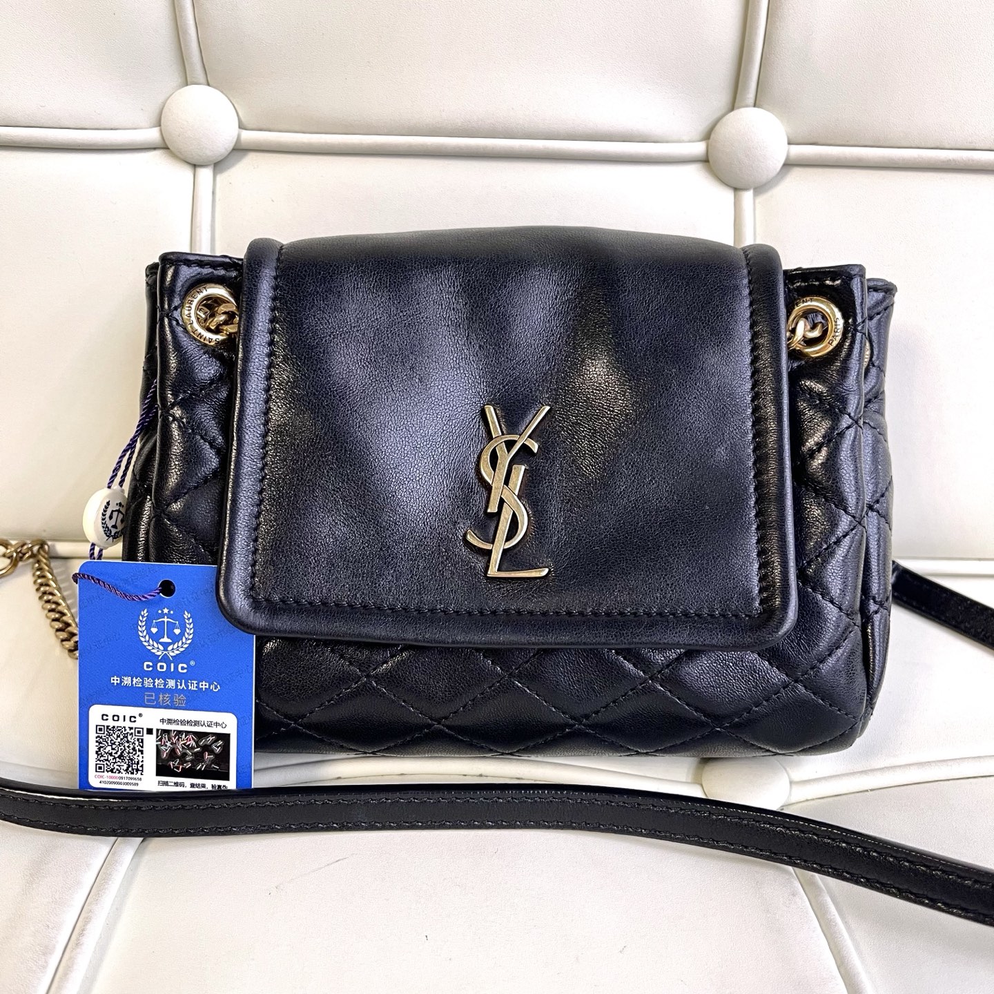 95新 YSL/圣罗兰 119915 ysl洛丽塔nolita斜挎包