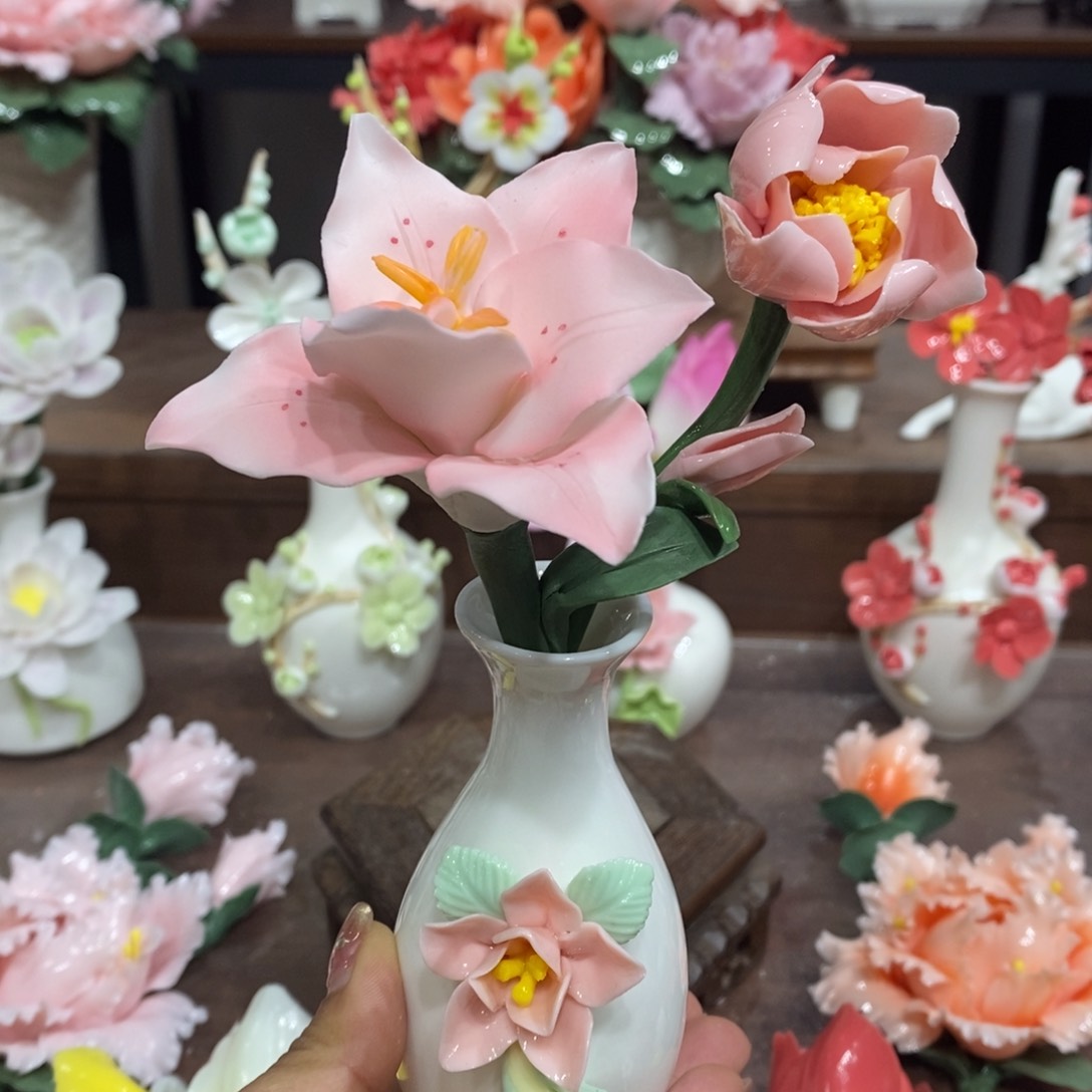 瓷片陶瓷工艺品摆件