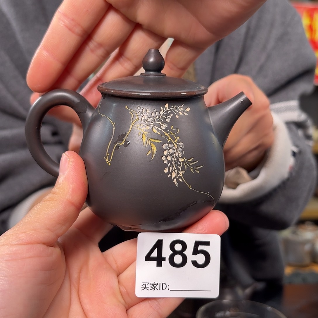 杯坭兴陶纯柴烧原矿泥料纯手工壶