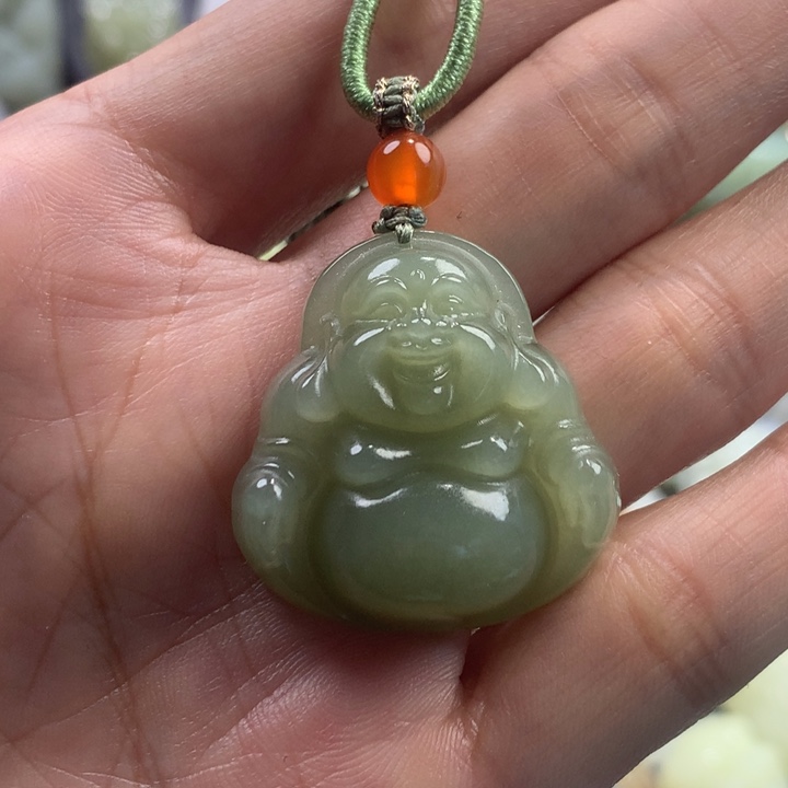 和田玉颈饰未镶嵌不**海