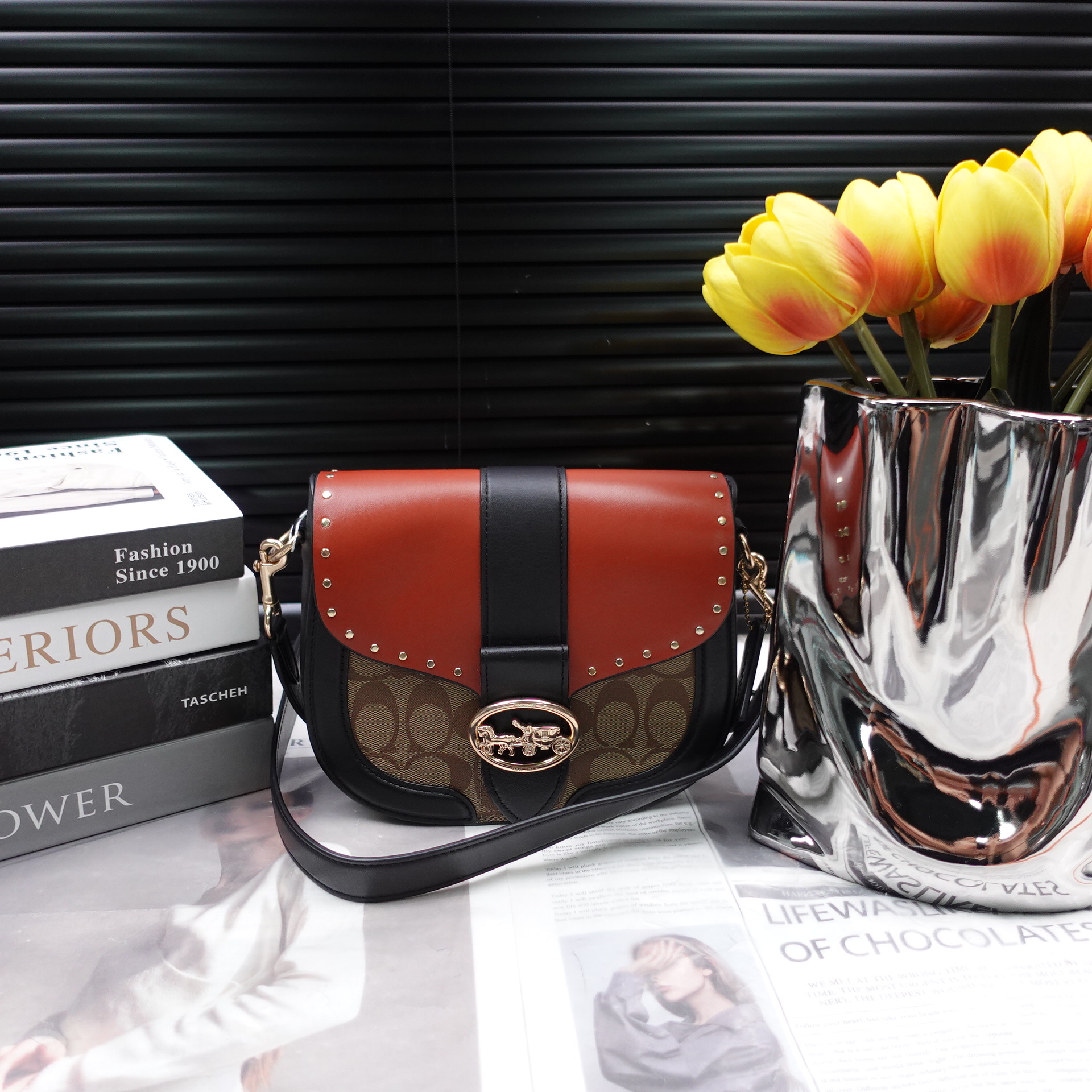 95新 COACH/蔻驰 单肩包/T10282774