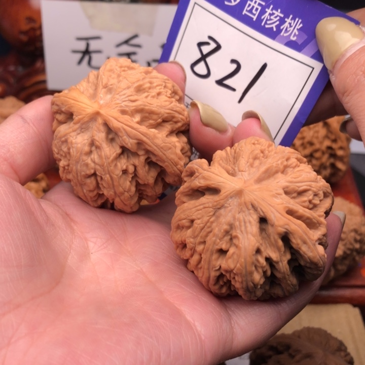 桃核把件@***@45粗筋821号牌