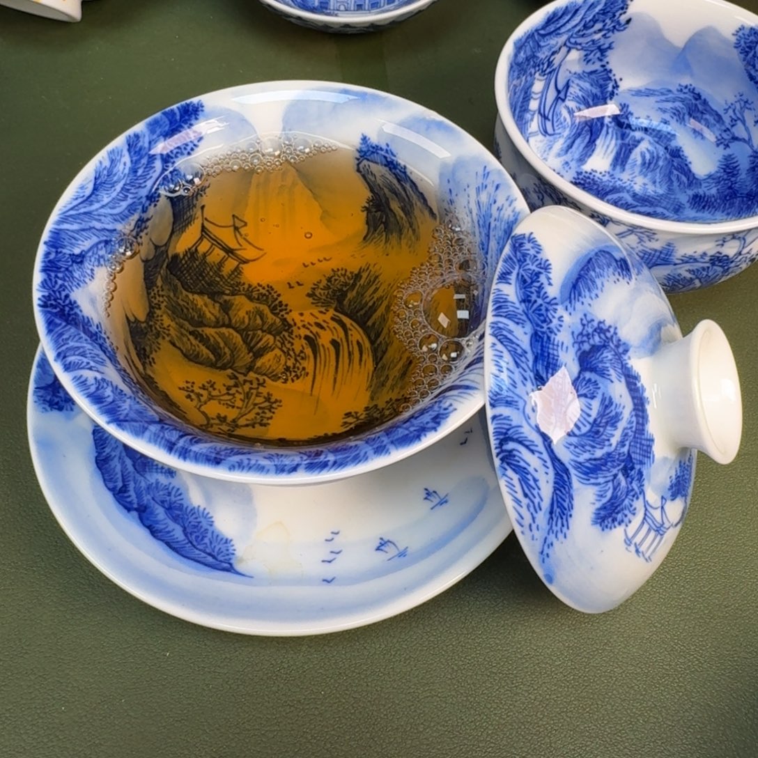 陶景德镇纯手绘茶具圆圆239