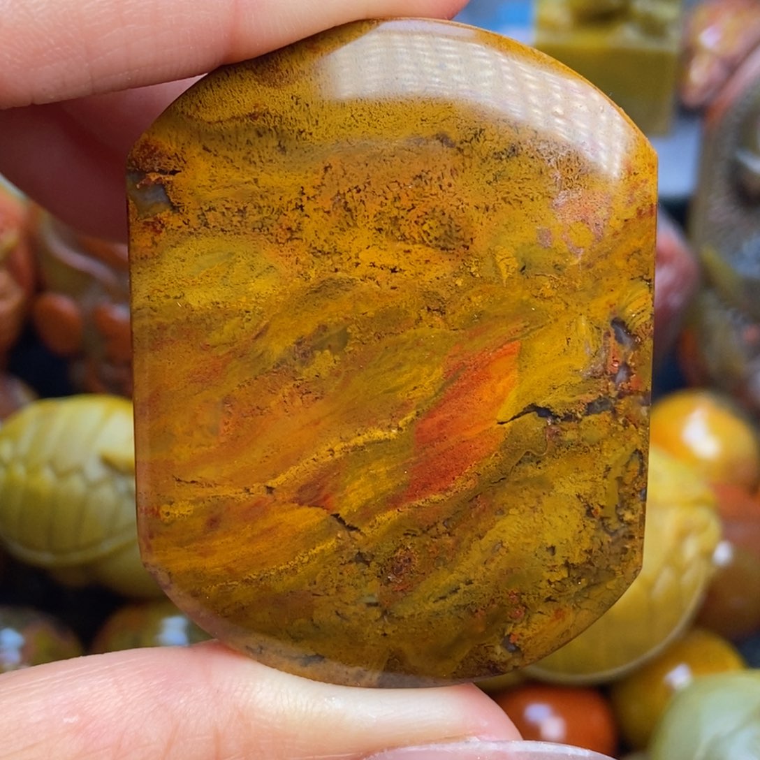 玛瑙/玉髓颈饰未镶嵌战国红