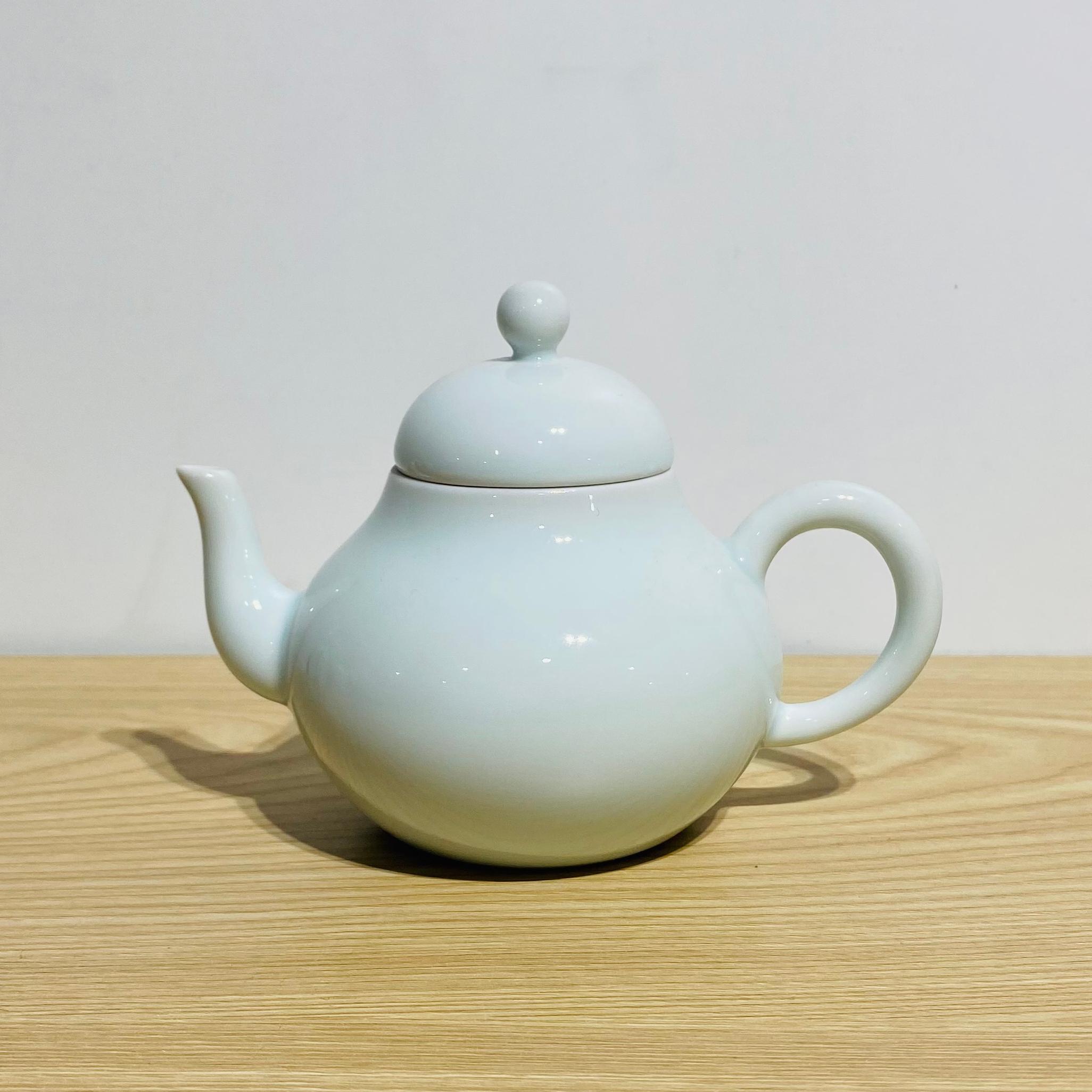 吾游茶器汉白瓷梨形壶
