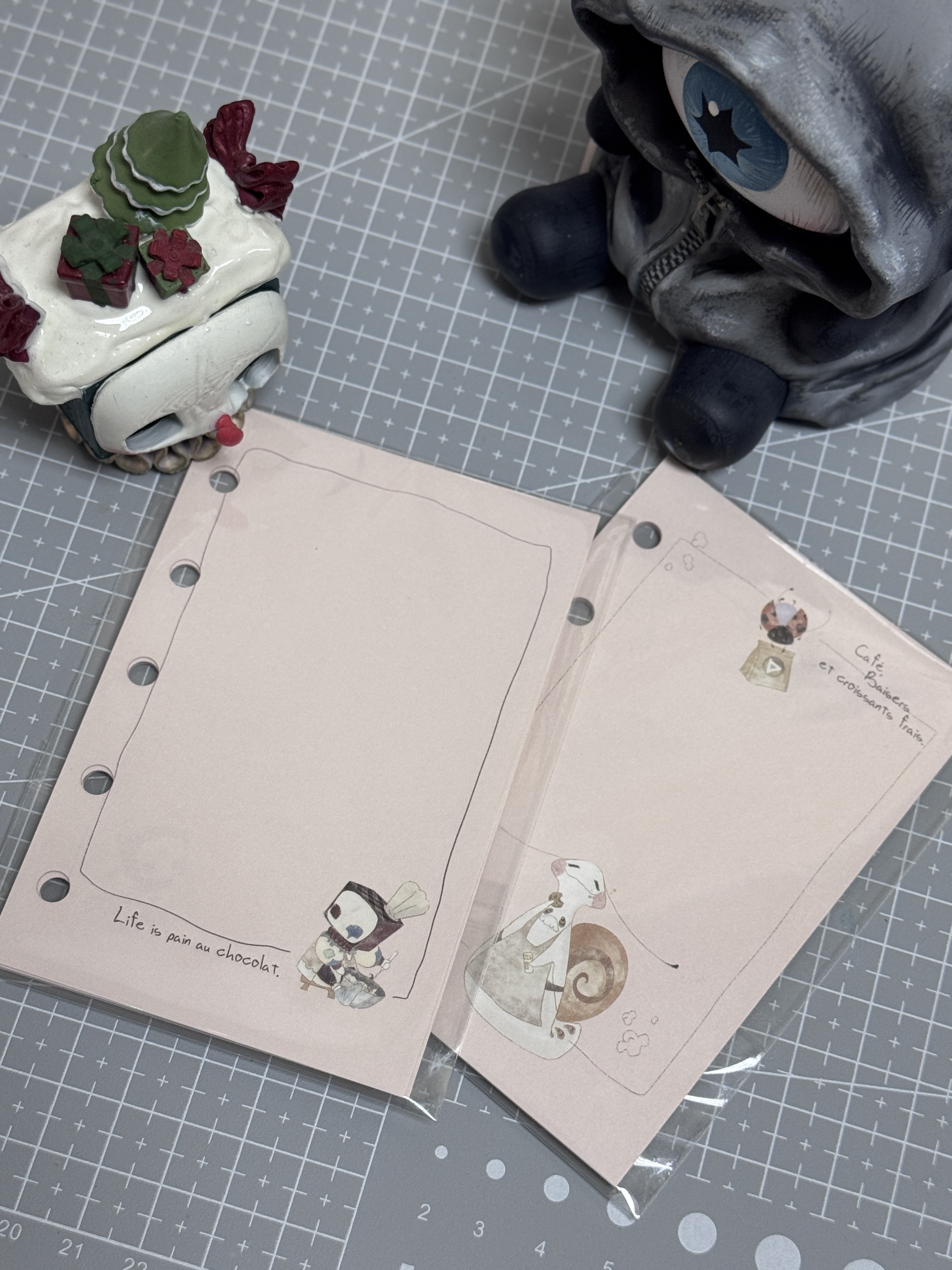 Fiti和它的朋友们 甜品系列手账内页