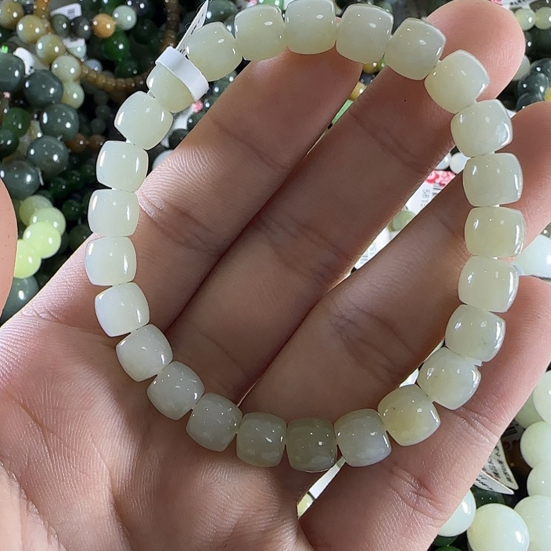 和田玉手链未镶嵌79