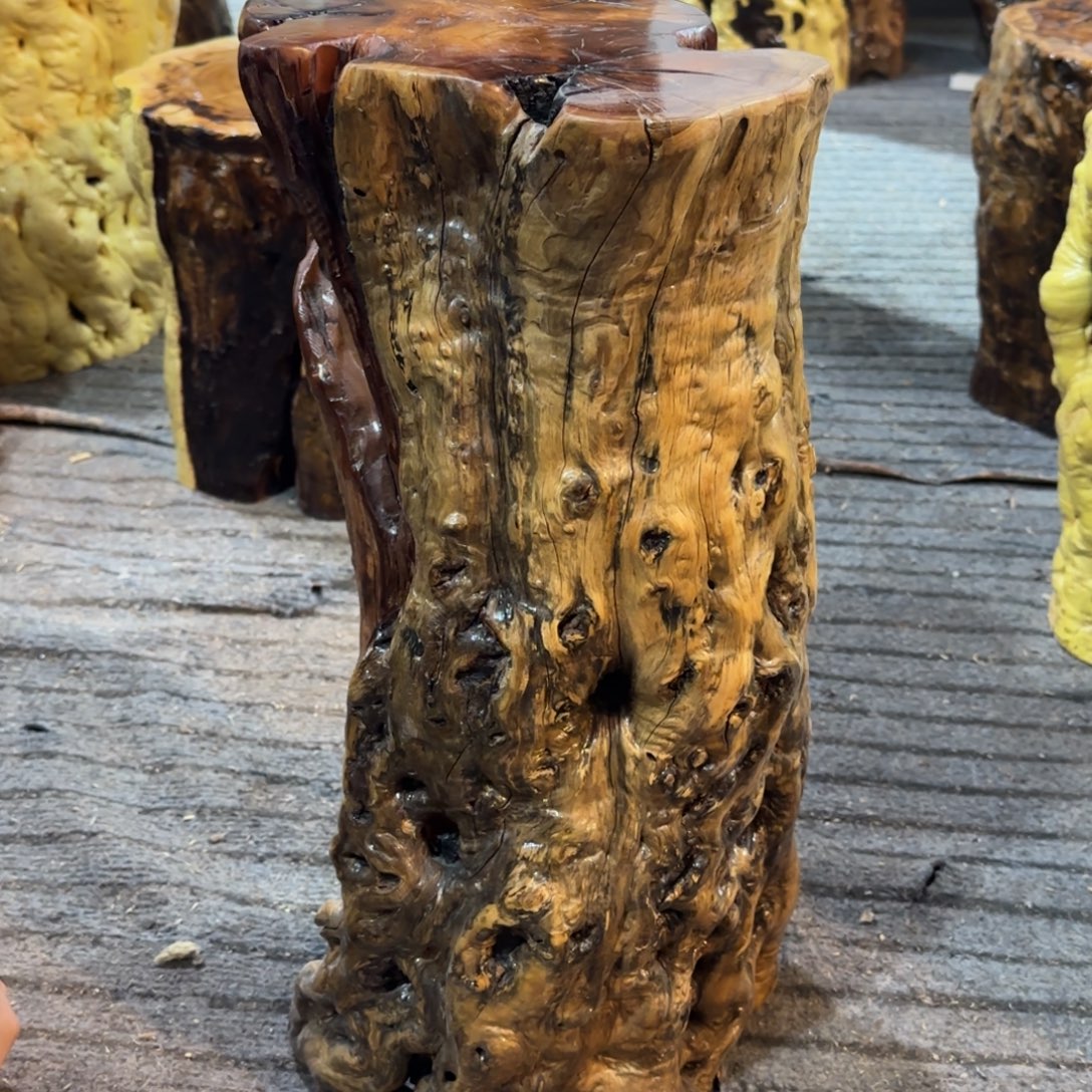 岁***食龙纹鸡心枣木手工艺品 