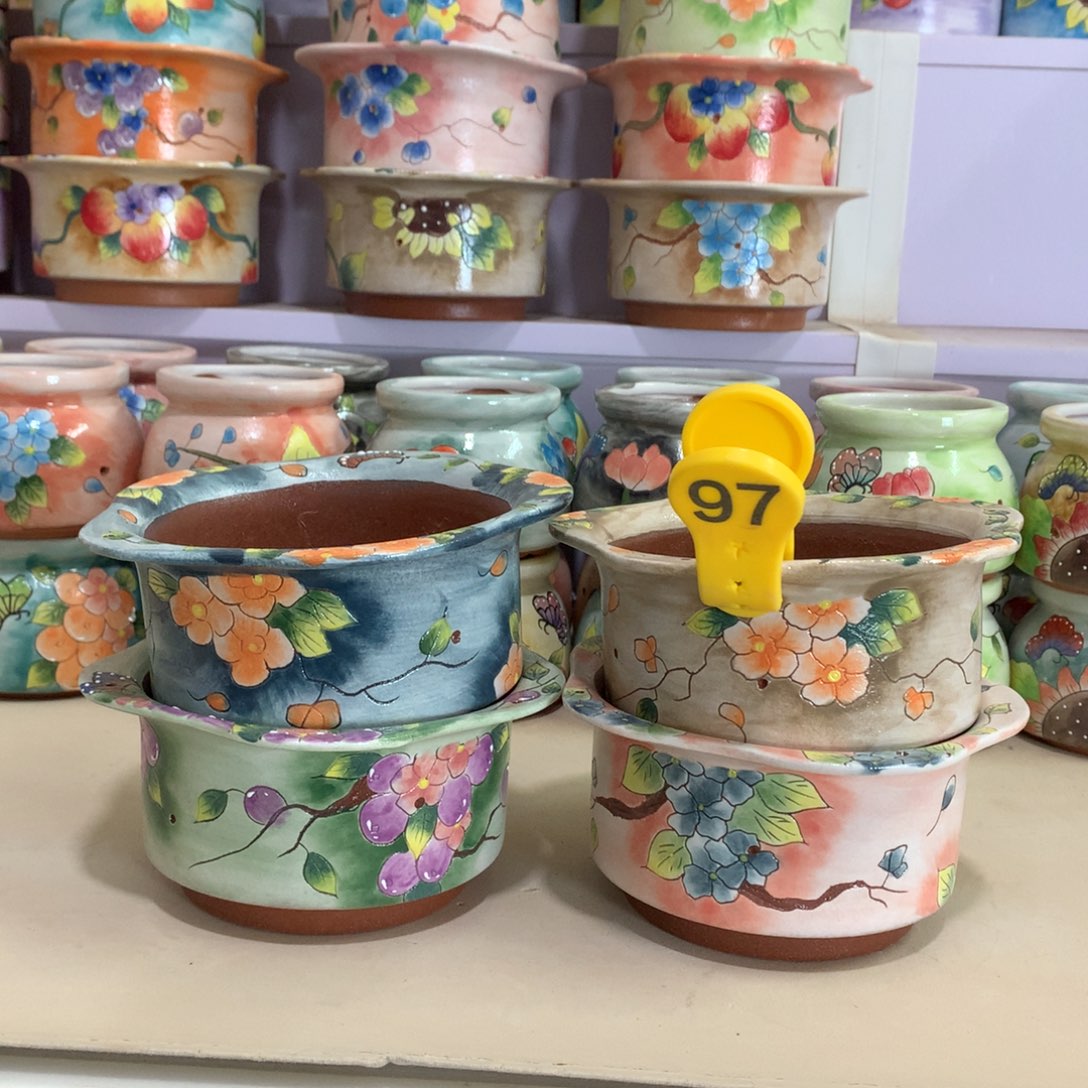 妍*福利正品红陶花盆