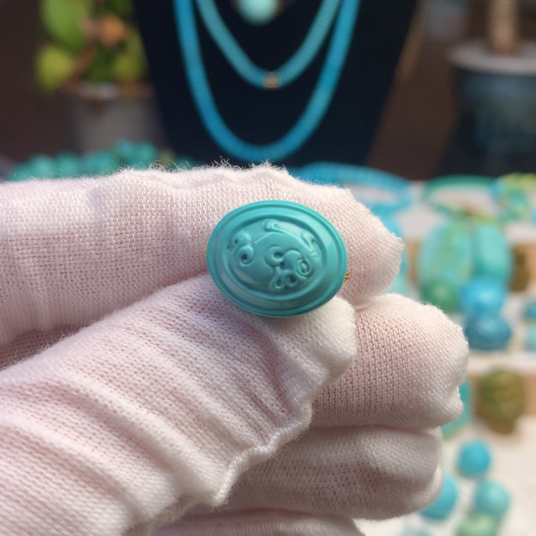 未镶嵌绿松石珠宝奇石