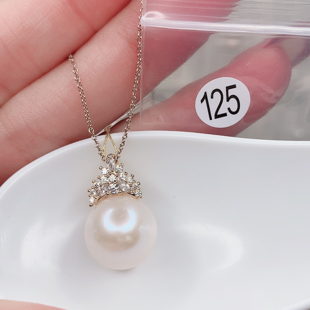 合金淡水珍珠吊坠(赠链)