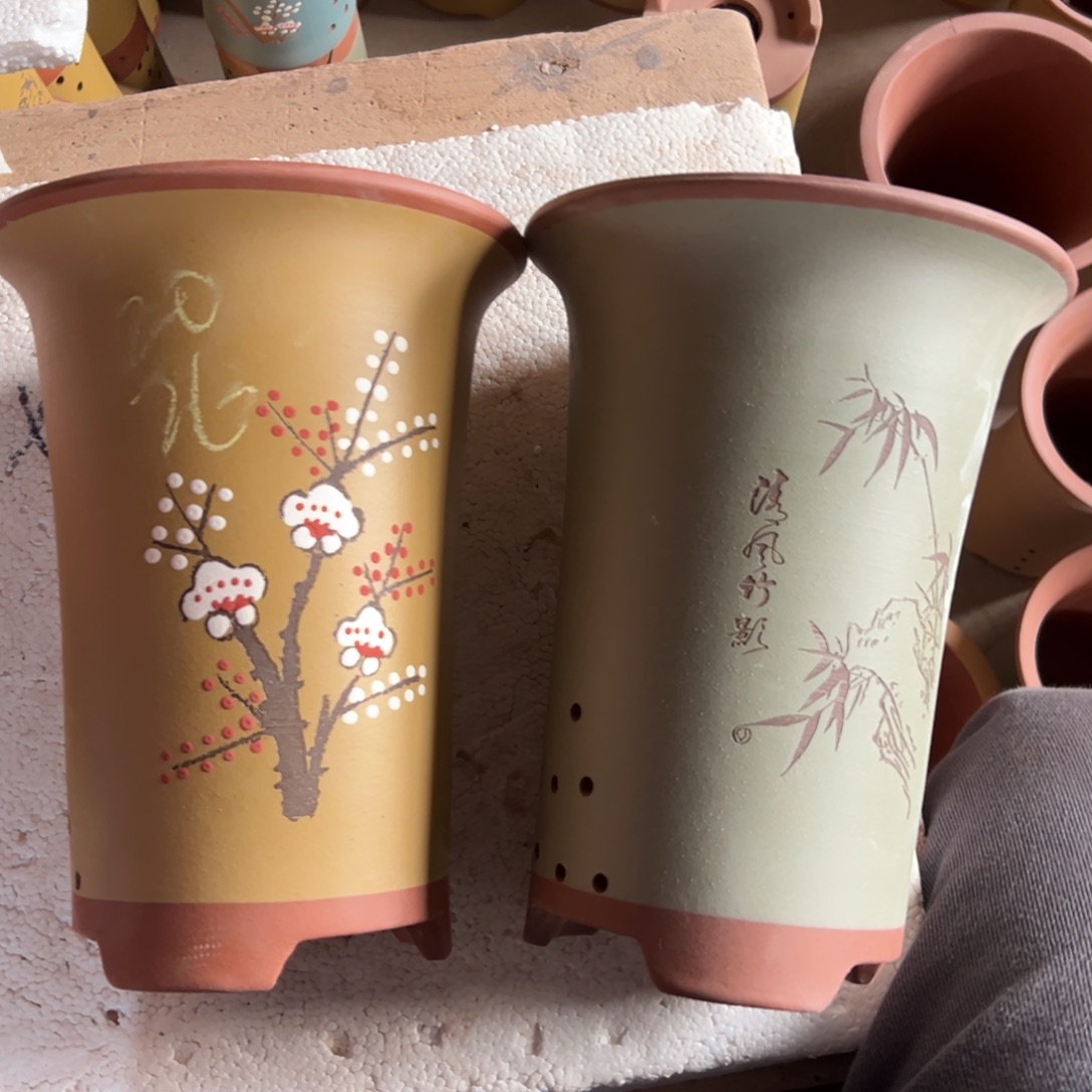 宜兴川阁紫砂花盆