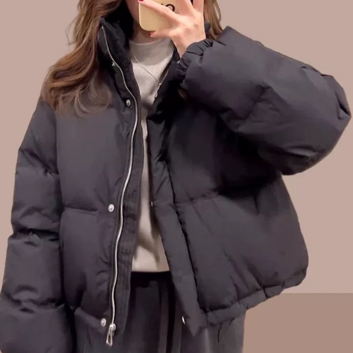 （商品非图片款）冬款百搭时尚韩版宽松复古休闲短款棉服外套