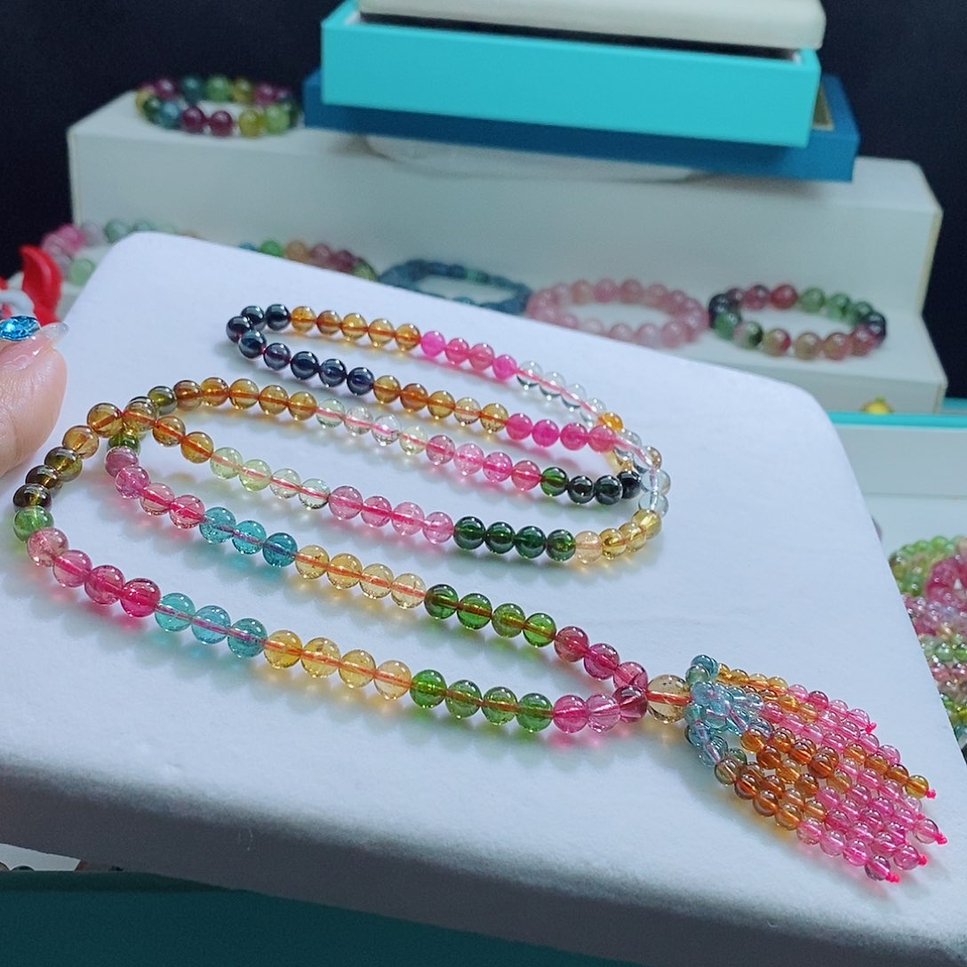 碧玺手链未镶嵌6mm左右