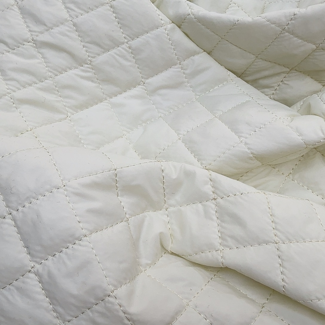 混纺白色夹棉面料3米