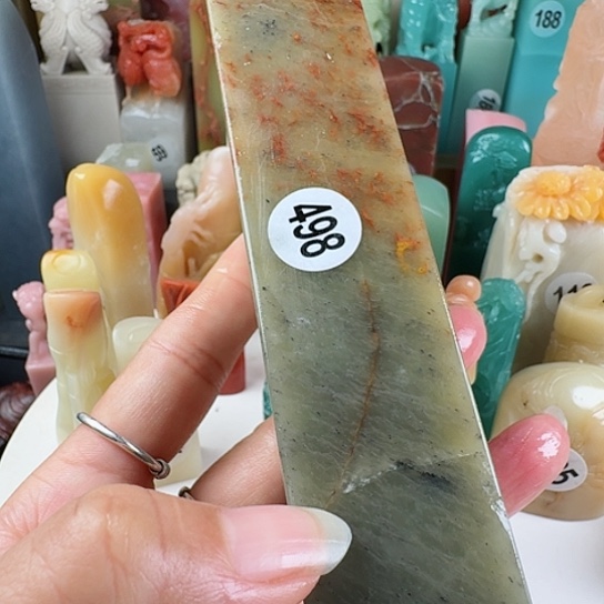 青田石印石风**种根裂印石章料……