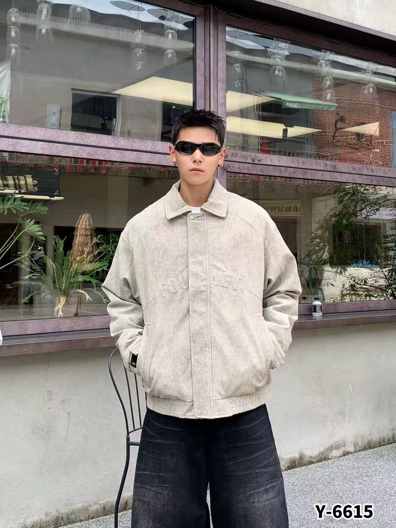 【捡漏】高级感翻领羽绒服男2025冬季新款潮流轻薄羽绒外套男6615