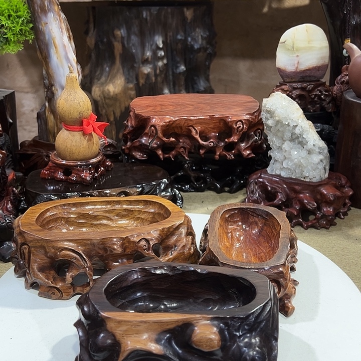 木免挖槽底座三个酸枝木花梨木