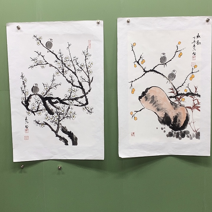 竖款精品国画作品展