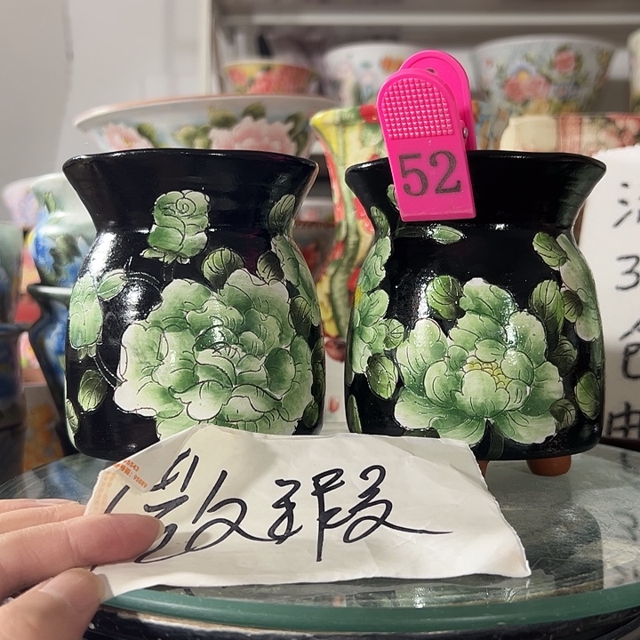 仝***仝景德镇手绘花盆 满38包邮