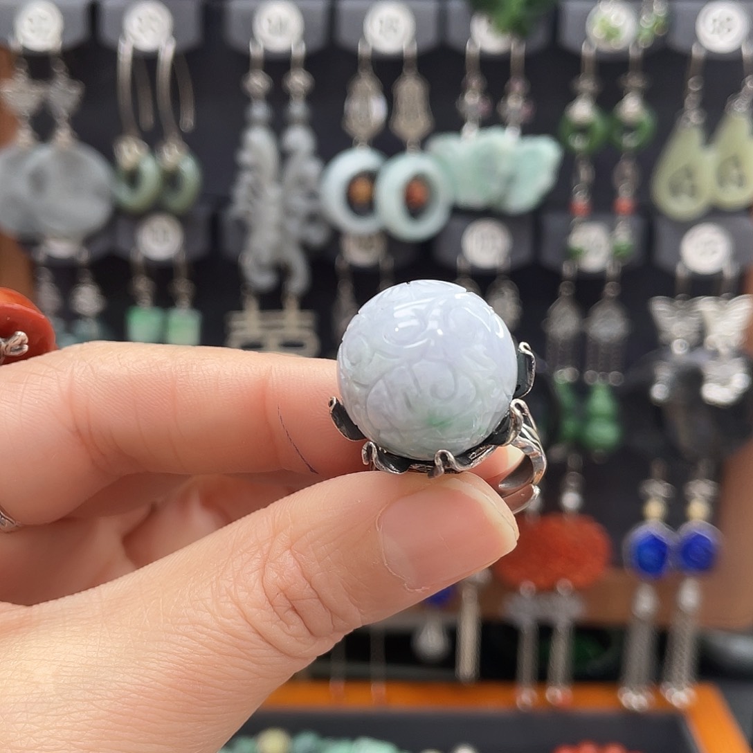 翡翠耳饰银S925镶嵌用****1356yhjjhh