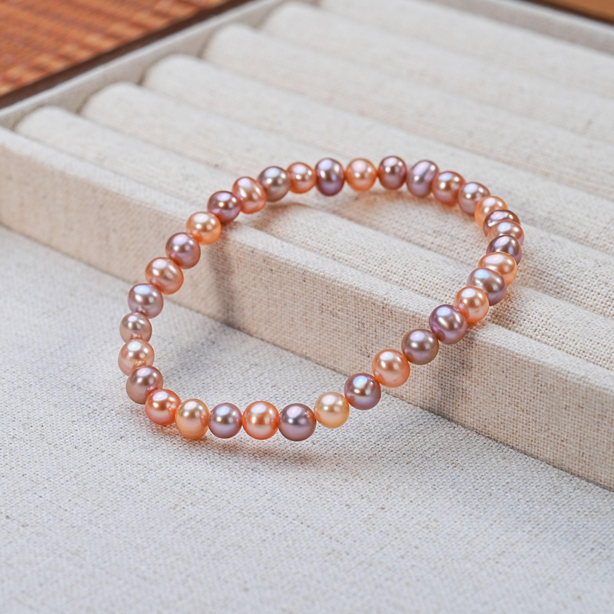 淡水无核糖果色珍珠手链多样性发货5-6mm
