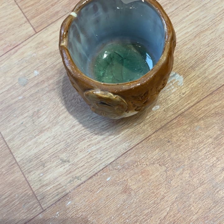 手工制作陶瓷茶具茶杯青蛙