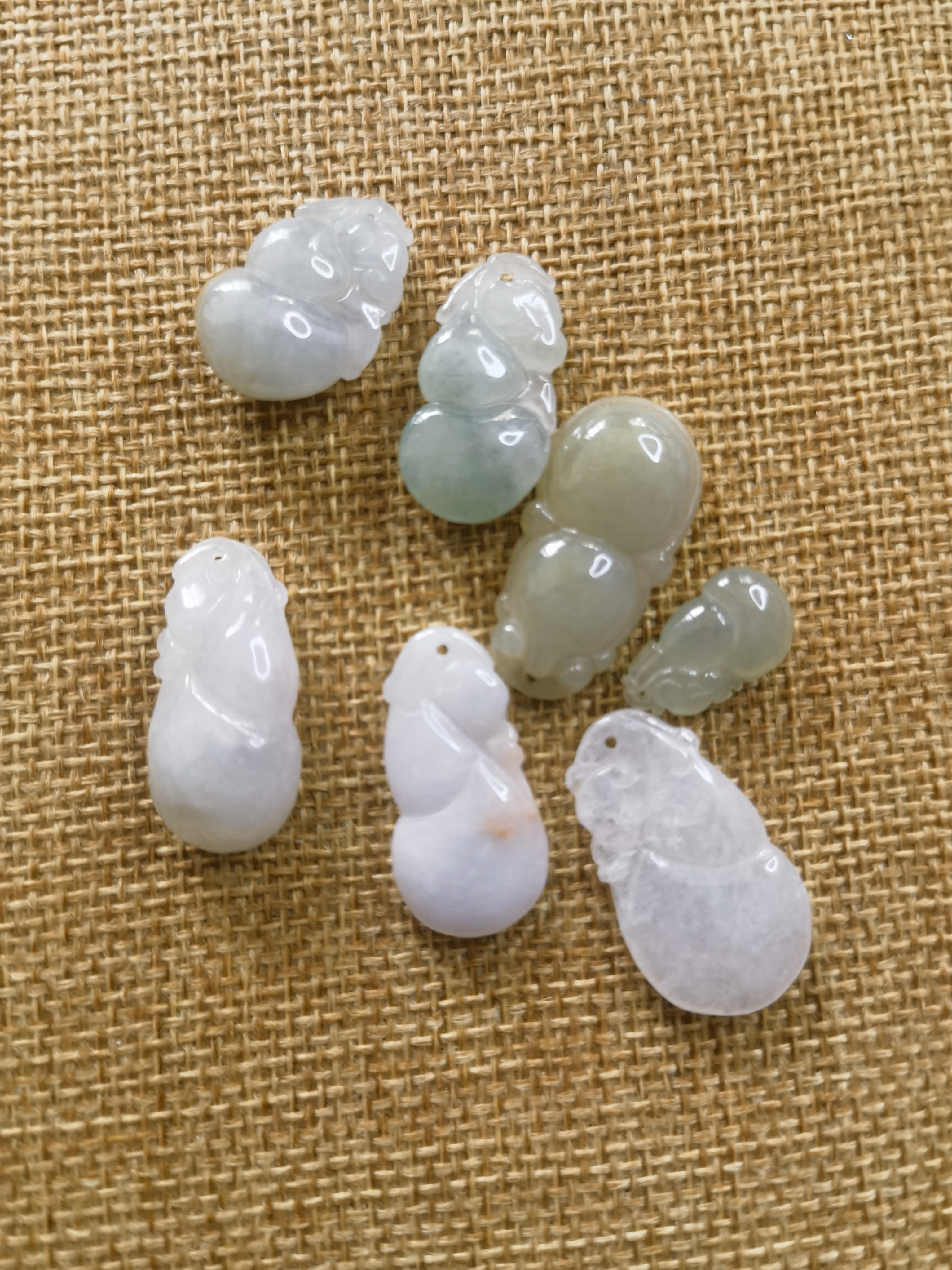 天然缅甸翡翠A货聚财葫芦吊坠多样性发其一件