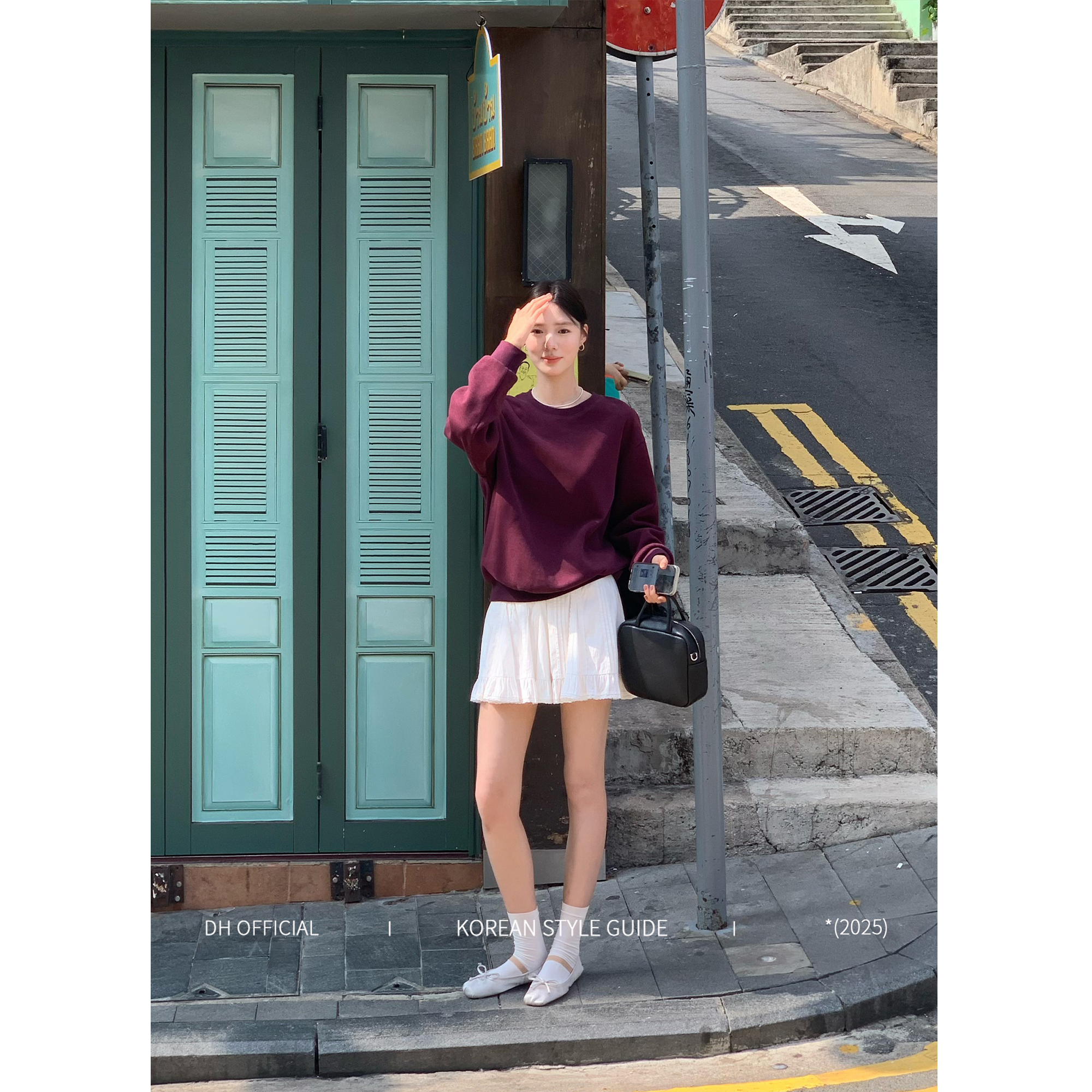 DH OFFICIAL 大花 【芭蕾课间 ballet】欧若风早春穿搭休闲半身裙