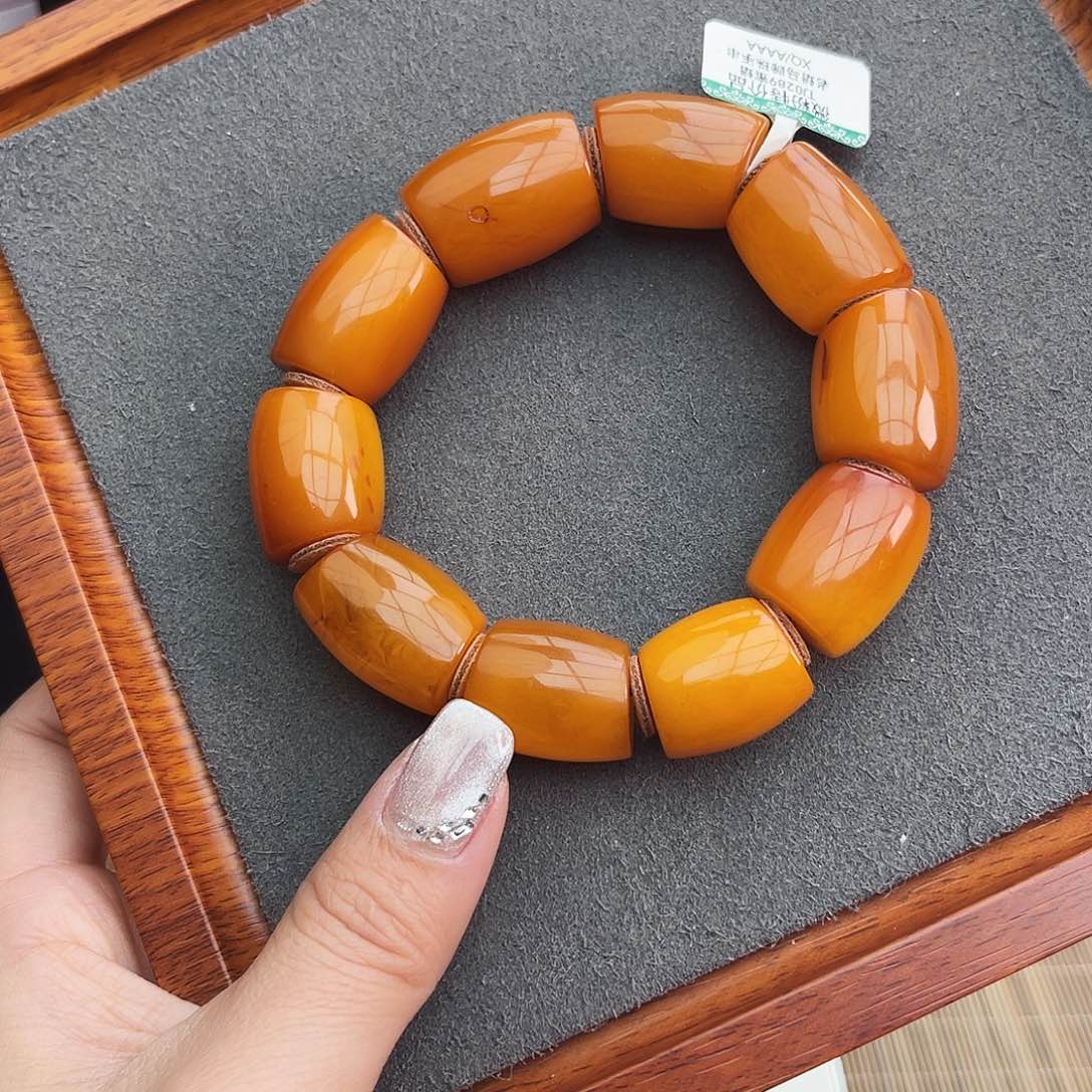 琥珀手链未镶嵌18m马蹄