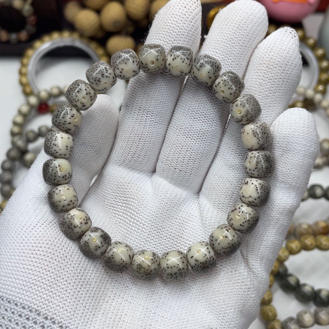 星月菩提手串10mm 灰冰大眼