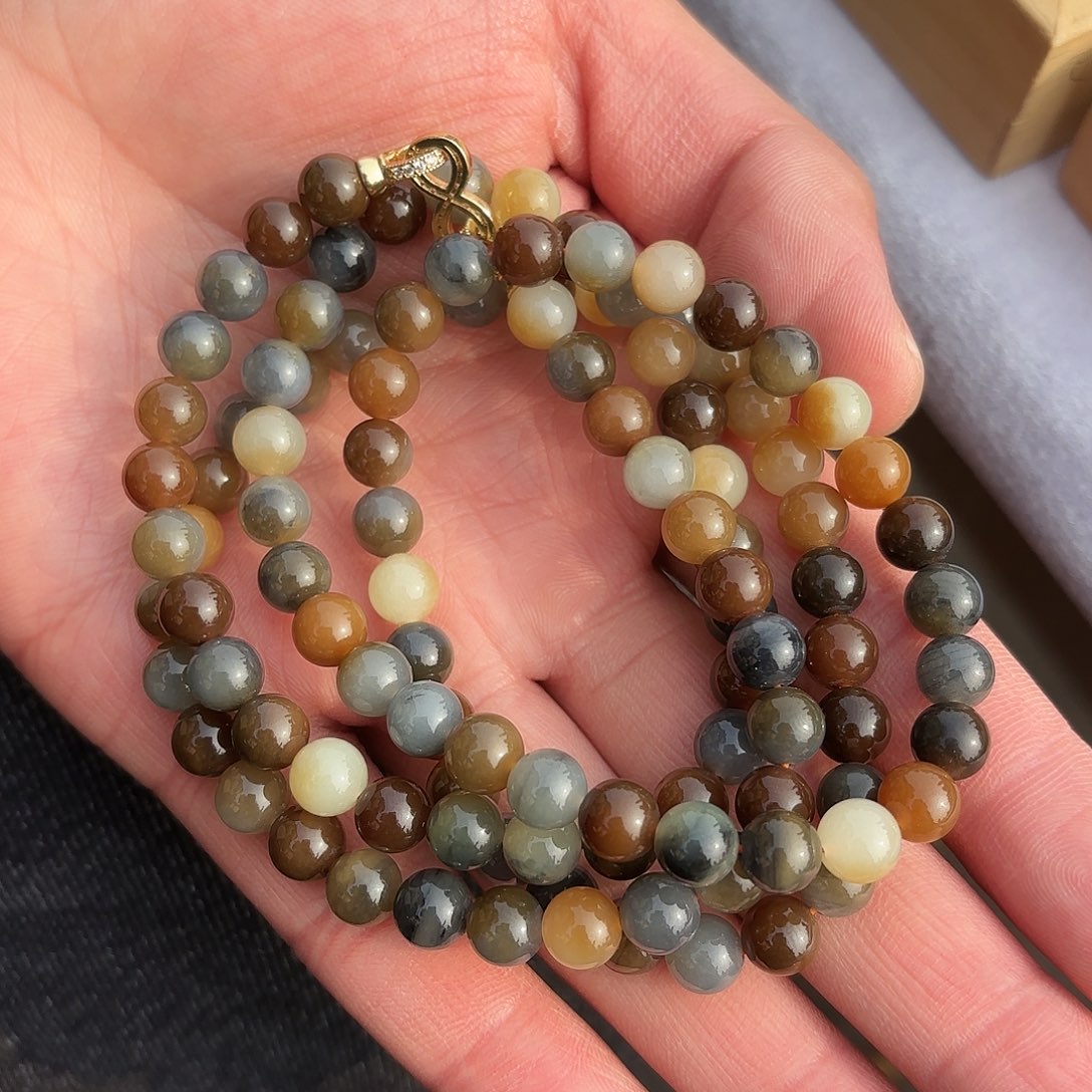 和田玉手链未镶嵌渊*泽