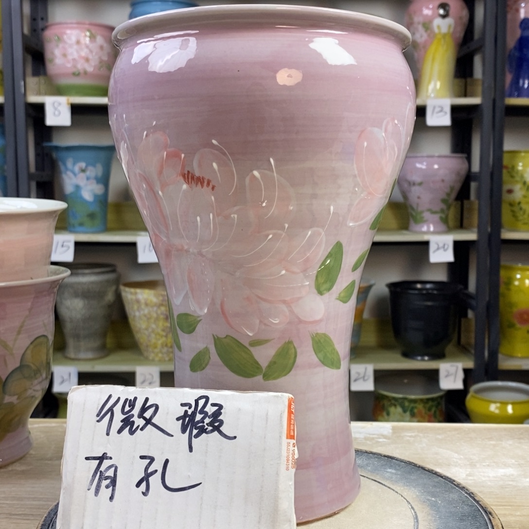 景德镇手工手绘陶瓷花盆