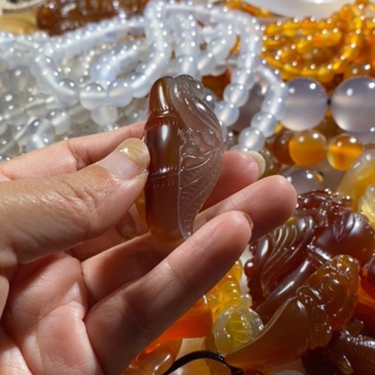 未镶嵌玛瑙吊坠玛瑙/玉髓森*