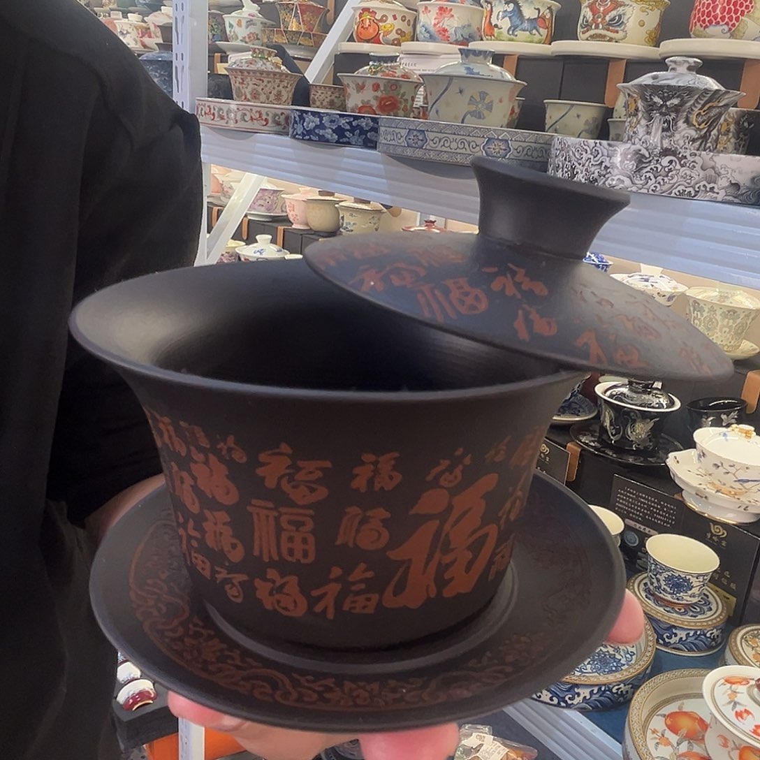 这些盖碗茶真漂亮！！！