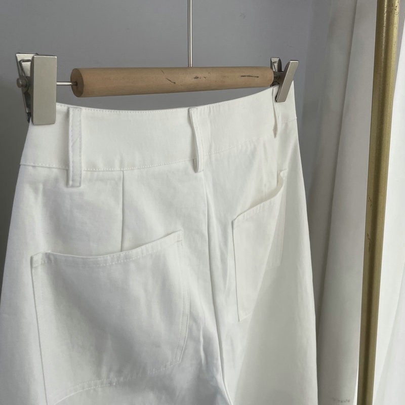 G256054白裤子 阔腿裤 薄裤子春夏女装新款