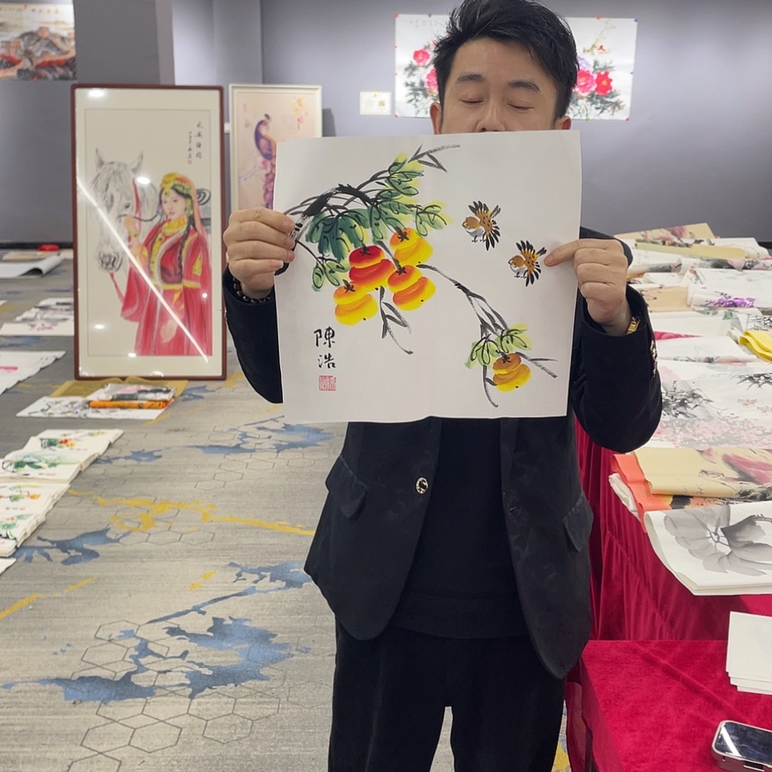 带灯款名人名画手工制作