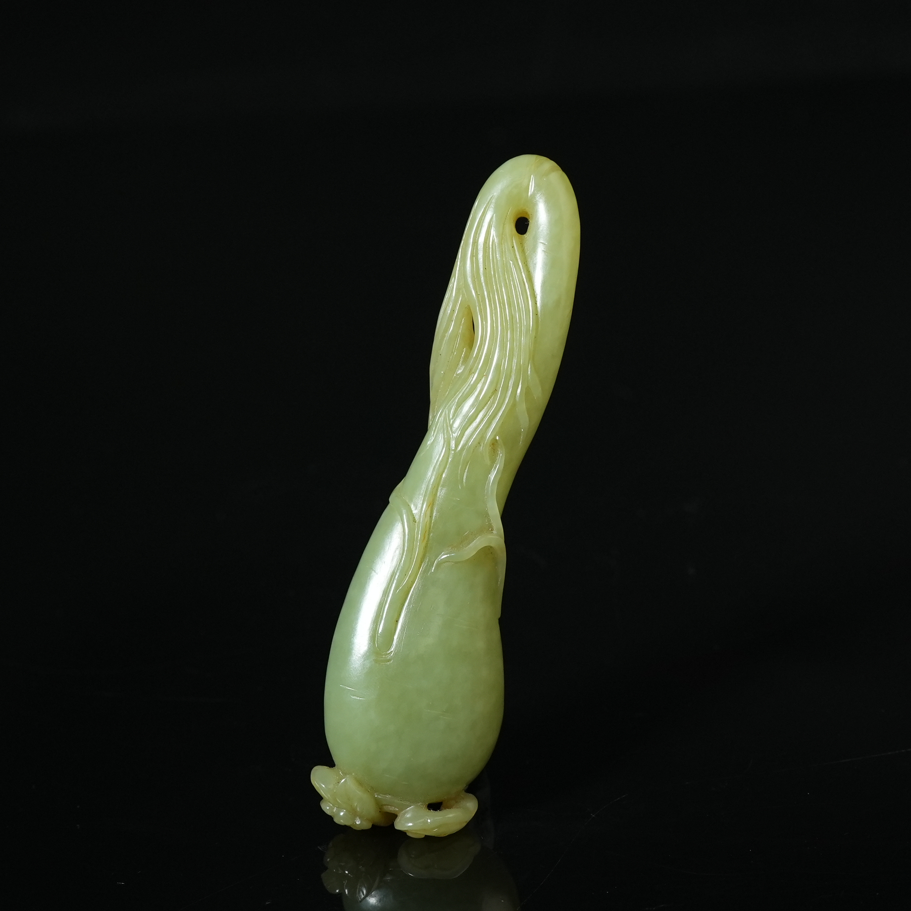 二十世纪中后期和田玉萝卜人生如意佩【华豫之门】LLFF2501112030