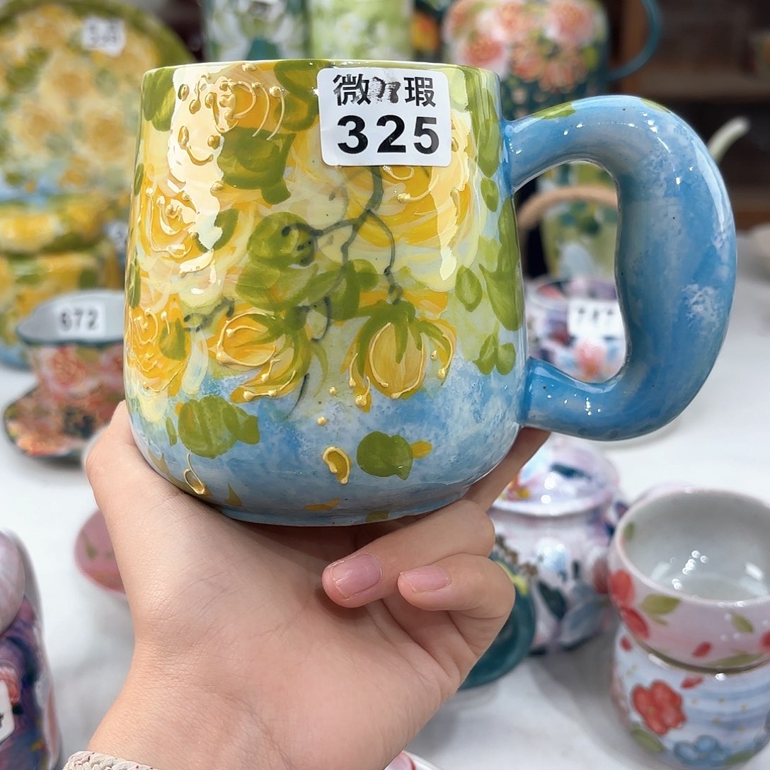 景德镇手绘高温釉下彩陶瓷茶具