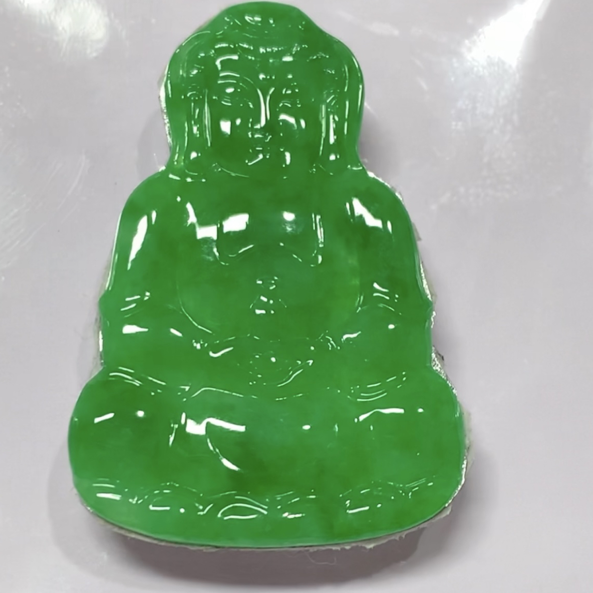 满绿观音带证书保天然男女款生日礼物吊坠